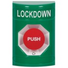STI SS2101LD-EN Stopper Station – Green – Push and Turn Reset – Lockdown Label
